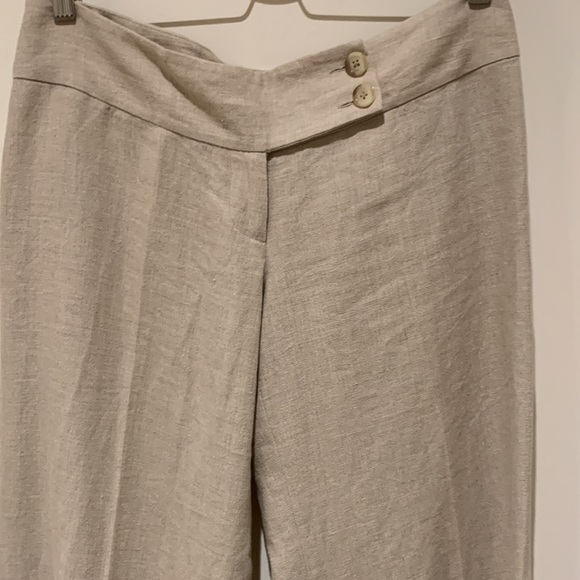 Michael Kors dress pant. Linen capri. Boot leg - Picture 2 of 7